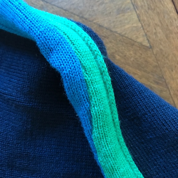 BOGNER NAVY ALPINE WOOL CREWNECK SKI SWEATER Size Small - Picture 5 of 16